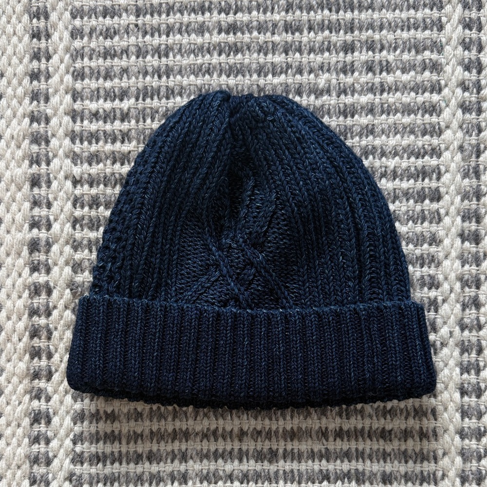 ROTOTO Dark Blue Knit Beanie